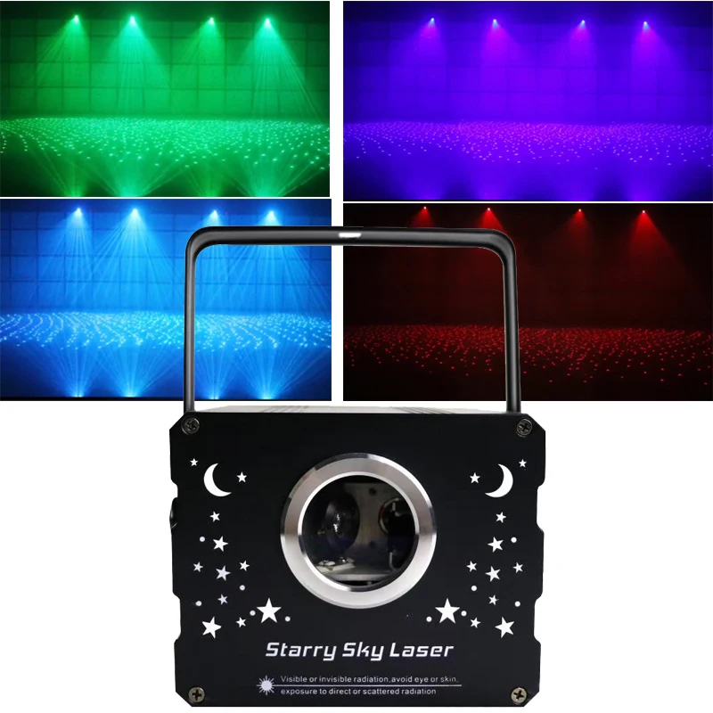 New RGB 3 in 1 Full Color Starry Sky Light For Birthday Bar DJ Disco Home Party Lamp Laser Scanner DMX Stage Effect Projector
New RGB 3 in 1 Full Color Starry Sky Light For Birthday Bar DJ Disco Home Party Lamp Laser Scanner DMX Stage Effect Projector