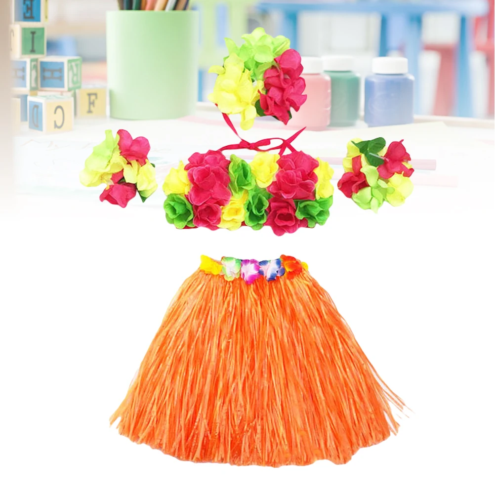 5Pcs Hula Dance Costume Women Grass Skirt Set Tropical Luau Party Accessories Bra Headband Bracelets Performance Decor
5Pcs Hula Dance Costume Women Grass Skirt Set Tropical Luau Party Accessories Bra Headband Bracelets Performance Decor