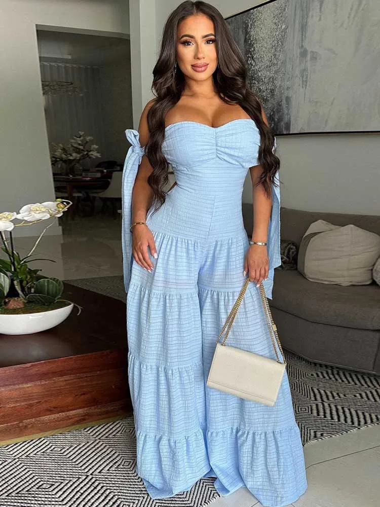 Off The Shoulder Jumpsuit for Women Summer Strapless Elegant Long Jumpsuit One Piece Jumpsuit Flare Pant Wholesale Dropshipping
Off The Shoulder Jumpsuit for Women Summer Strapless Elegant Long Jumpsuit One Piece Jumpsuit Flare Pant Wholesale Dropshipping