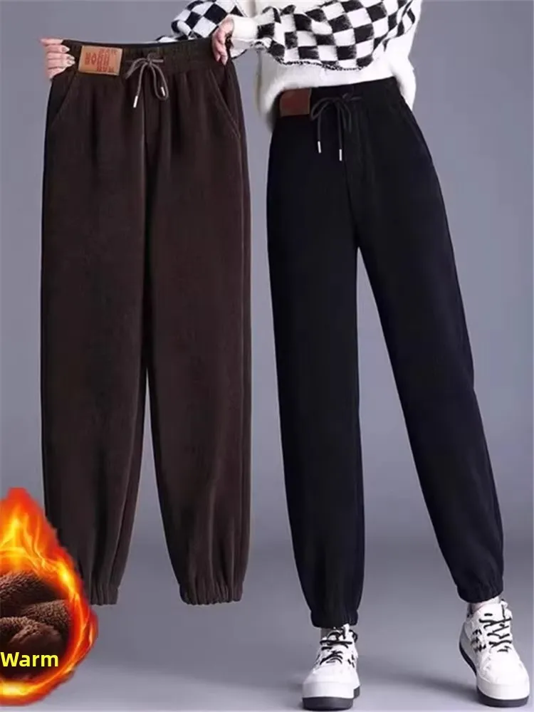 Women's Thiened Fce Lined Harlan Sports Pants Loose Trousers Autumn Winter Casual Straight Leg High Waist Warm Trousers
Women's Thiened Fce Lined Harlan Sports Pants Loose Trousers Autumn Winter Casual Straight Leg High Waist Warm Trousers