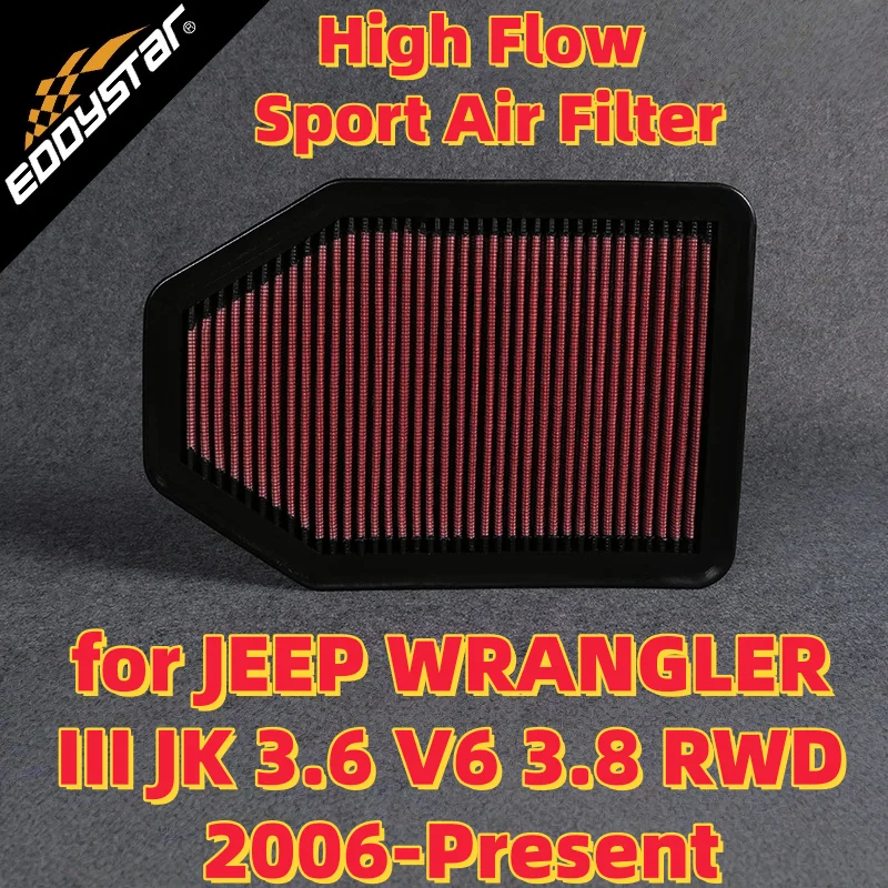 Спортивный воздушный фильтр с высоким расходом для JEEP WRANGLER III JK 3.6 V6 3.8 RWD 2006-настоящее время моющиеся гоночные впускные фильтры
Спортивный воздушный фильтр с высоким расходом для JEEP WRANGLER III JK 3.6 V6 3.8 RWD 2006-настоящее время моющиеся гоночные впускные фильтры
