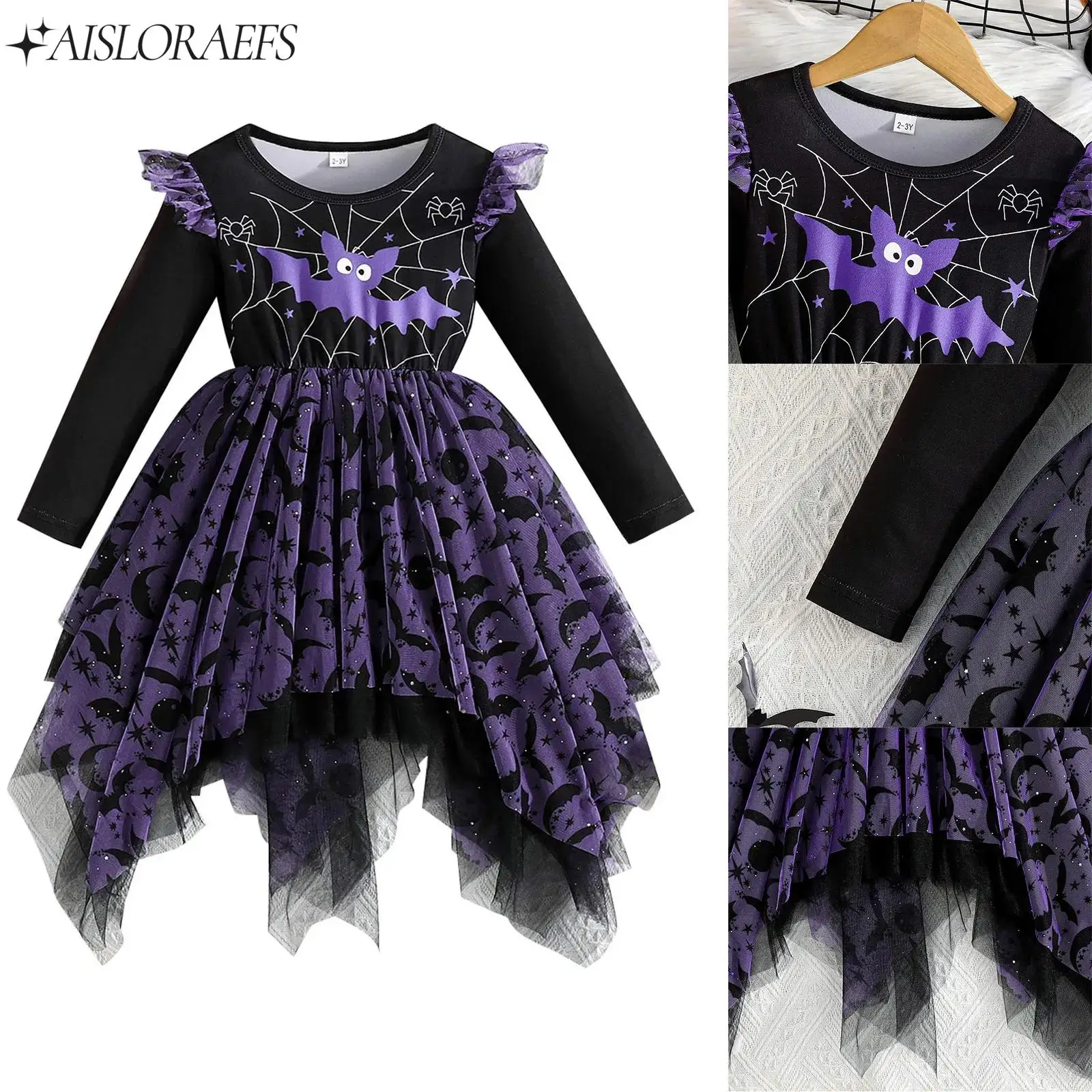 Toddler Girls Easter Bat Cosplay Dress Costume Long Sleeve Shoulder Lace Mesh Ruffled Dress for Halloween Christmas Theme Party
Toddler Girls Easter Bat Cosplay Dress Costume Long Sleeve Shoulder Lace Mesh Ruffled Dress for Halloween Christmas Theme Party