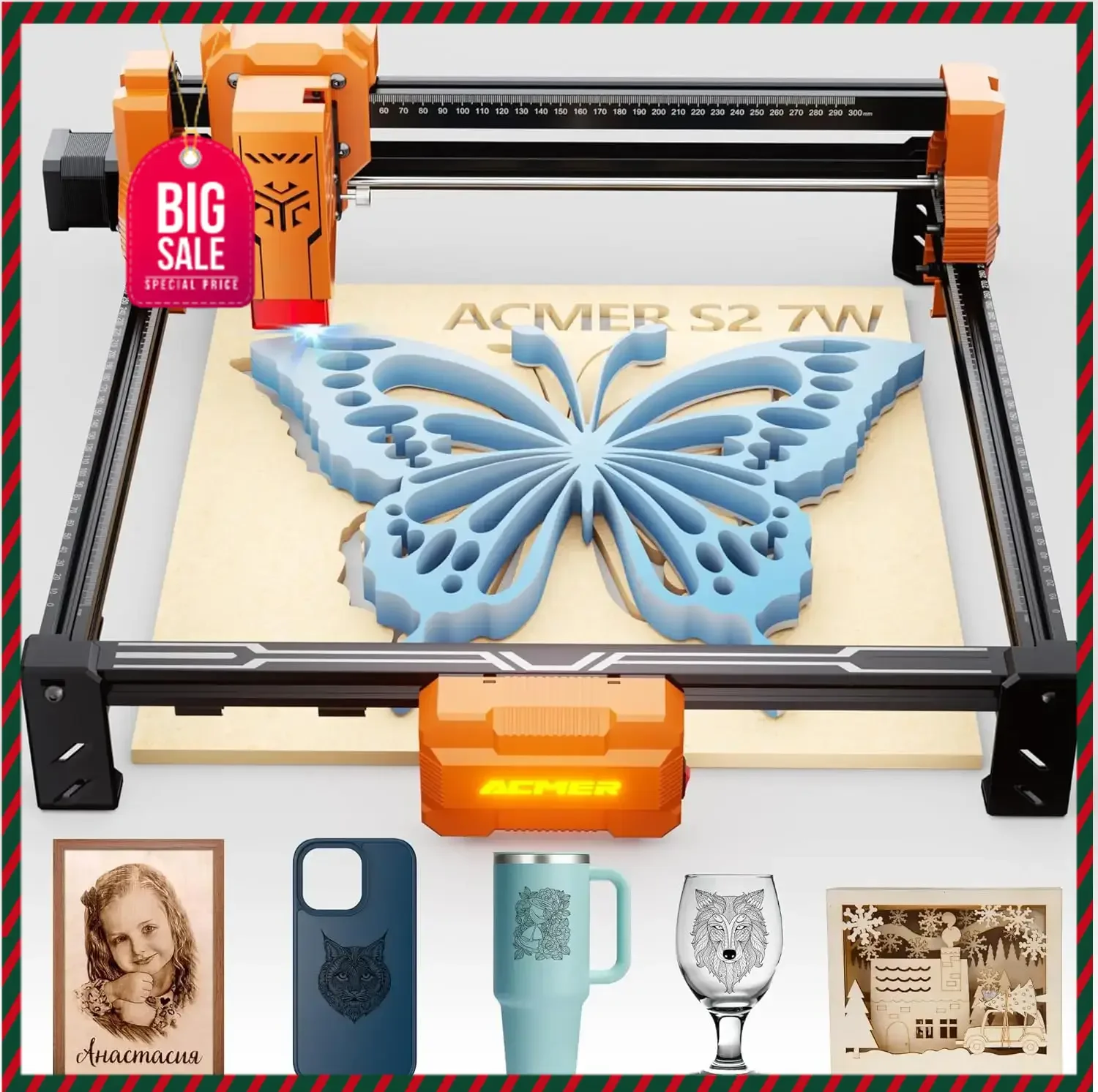 BestsellerBestsellerBestsellerLaser Engraver, ACMER 7W(7000mW) Laser Cutter Machine, 48W Output, 0.01mm Precision, 300x300mm Are
BestsellerBestsellerBestsellerLaser Engraver, ACMER 7W(7000mW) Laser Cutter Machine, 48W Output, 0.01mm Precision, 300x300mm Are