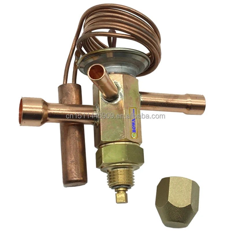 Adjustable superheat thermostatic expansion valve with fixed orifice is used to regulate liquid to "DRY" evaporators
Adjustable superheat thermostatic expansion valve with fixed orifice is used to regulate liquid to "DRY" evaporators