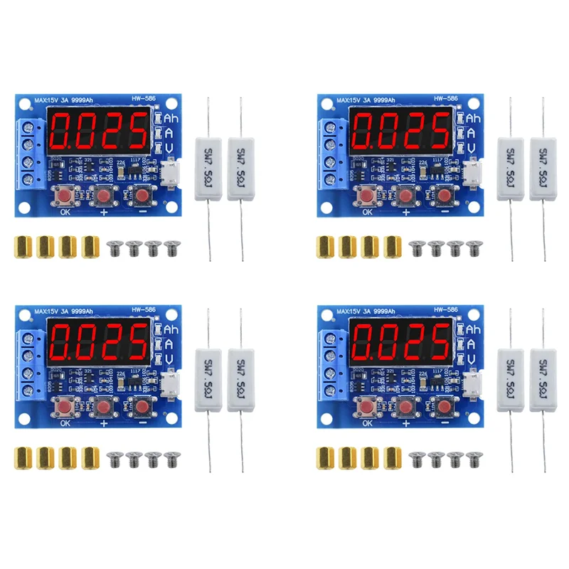 【MEET】4X 1.2V-12V Battery Capacity Meter Discharge Tester Analyzer 18650 Lithium Lithium Lead Acid Battery Capacity Meter
【MEET】4X 1.2V-12V Battery Capacity Meter Discharge Tester Analyzer 18650 Lithium Lithium Lead Acid Battery Capacity Meter