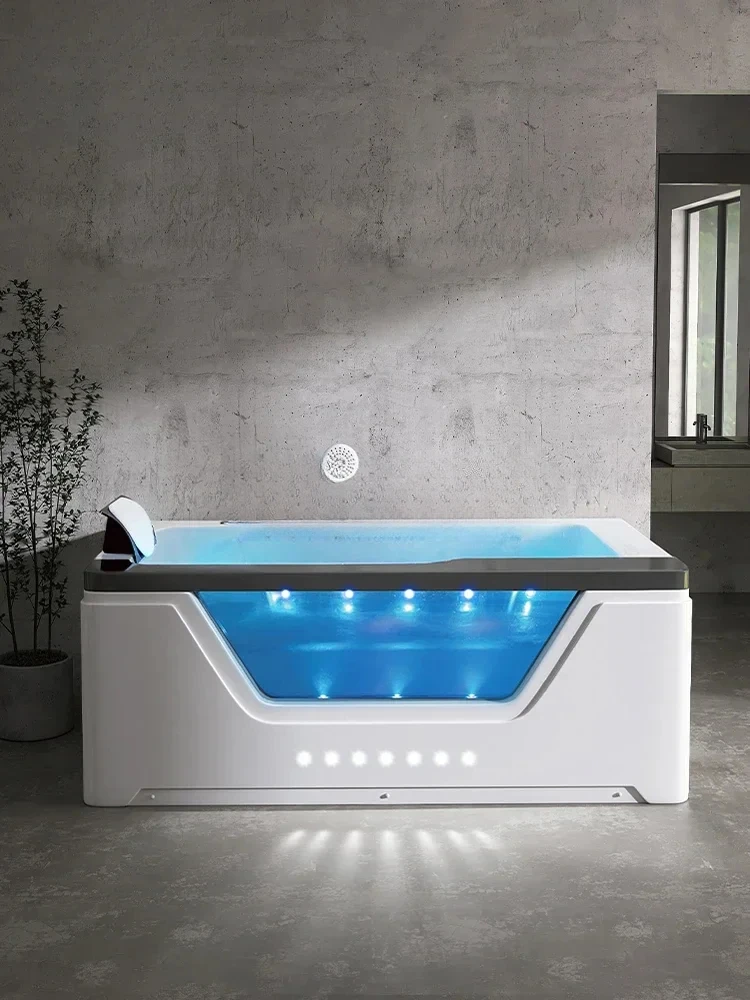 ABathroom water curtain waterfall surf massage acrylic bathtub constant temperature heating 1.7 meters 209 bathtub
ABathroom water curtain waterfall surf massage acrylic bathtub constant temperature heating 1.7 meters 209 bathtub
