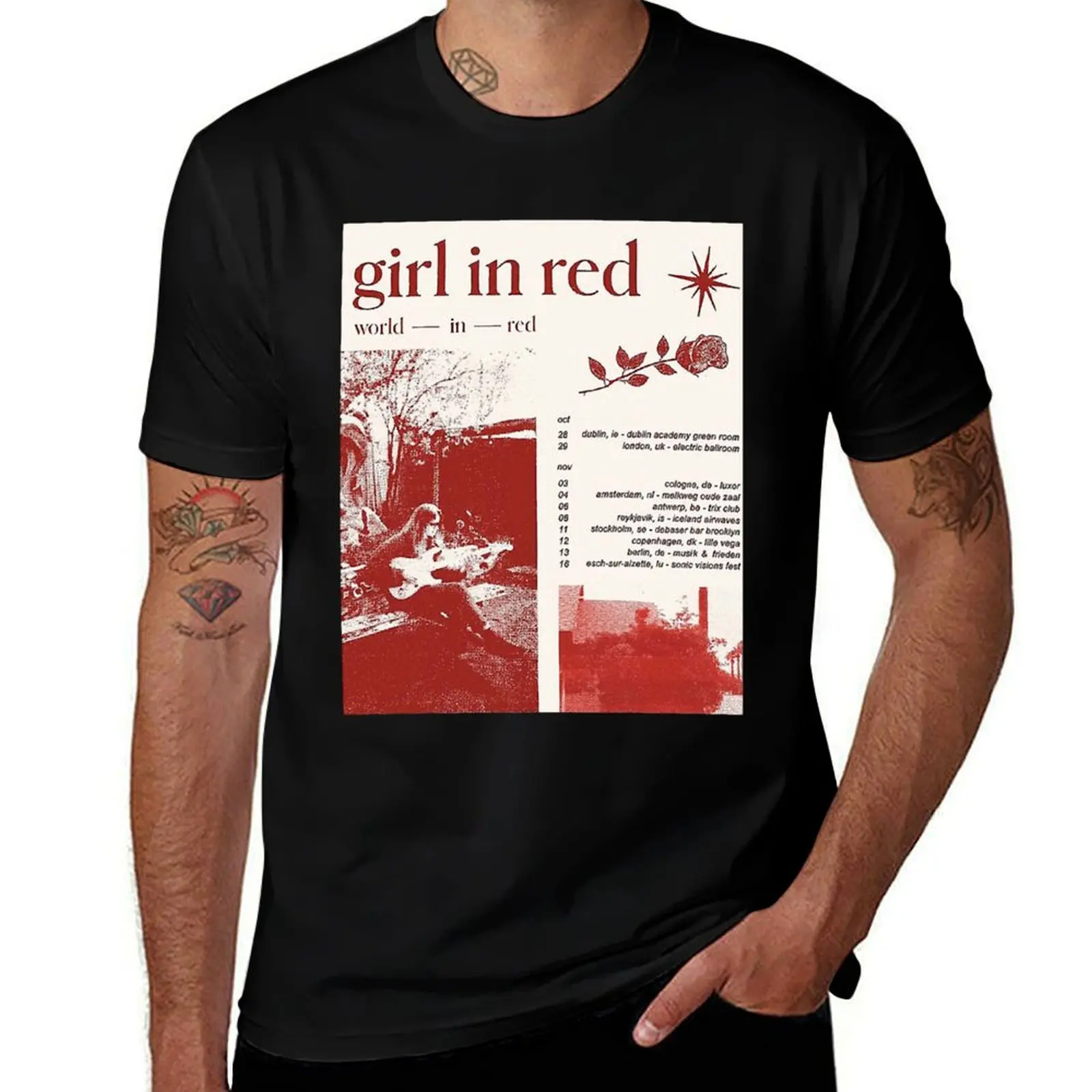 Girl in red tour T-Shirt tops Blouse blacks Personalized t-shirt mens cotton t shirts
Girl in red tour T-Shirt tops Blouse blacks Personalized t-shirt mens cotton t shirts