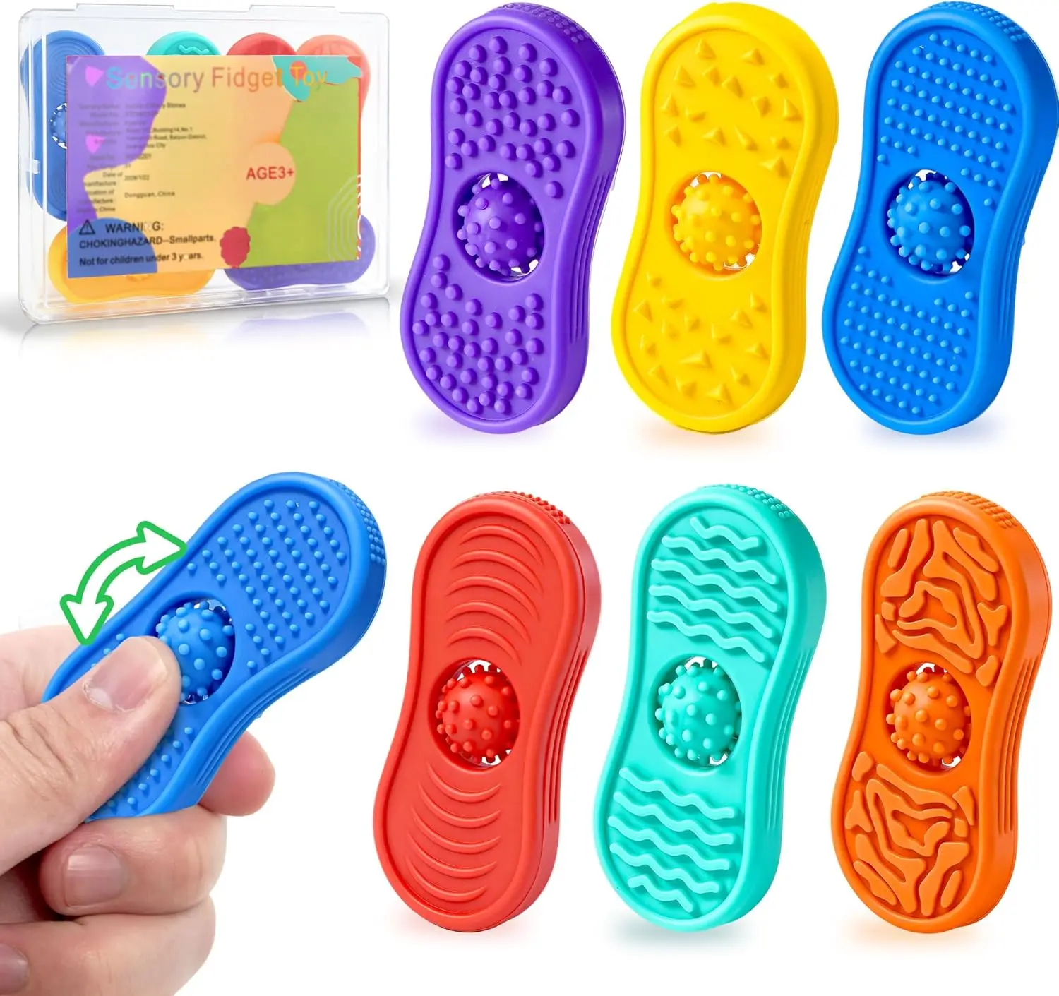 Набор из 6 силиконовых сенсорных игрушек-антистресс для детей – для снятия стресса, успокоения тревоги, игрушки для класса и офисного стола
Набор из 6 силиконовых сенсорных игрушек-антистресс для детей – для снятия стресса, успокоения тревоги, игрушки для класса и офисного стола