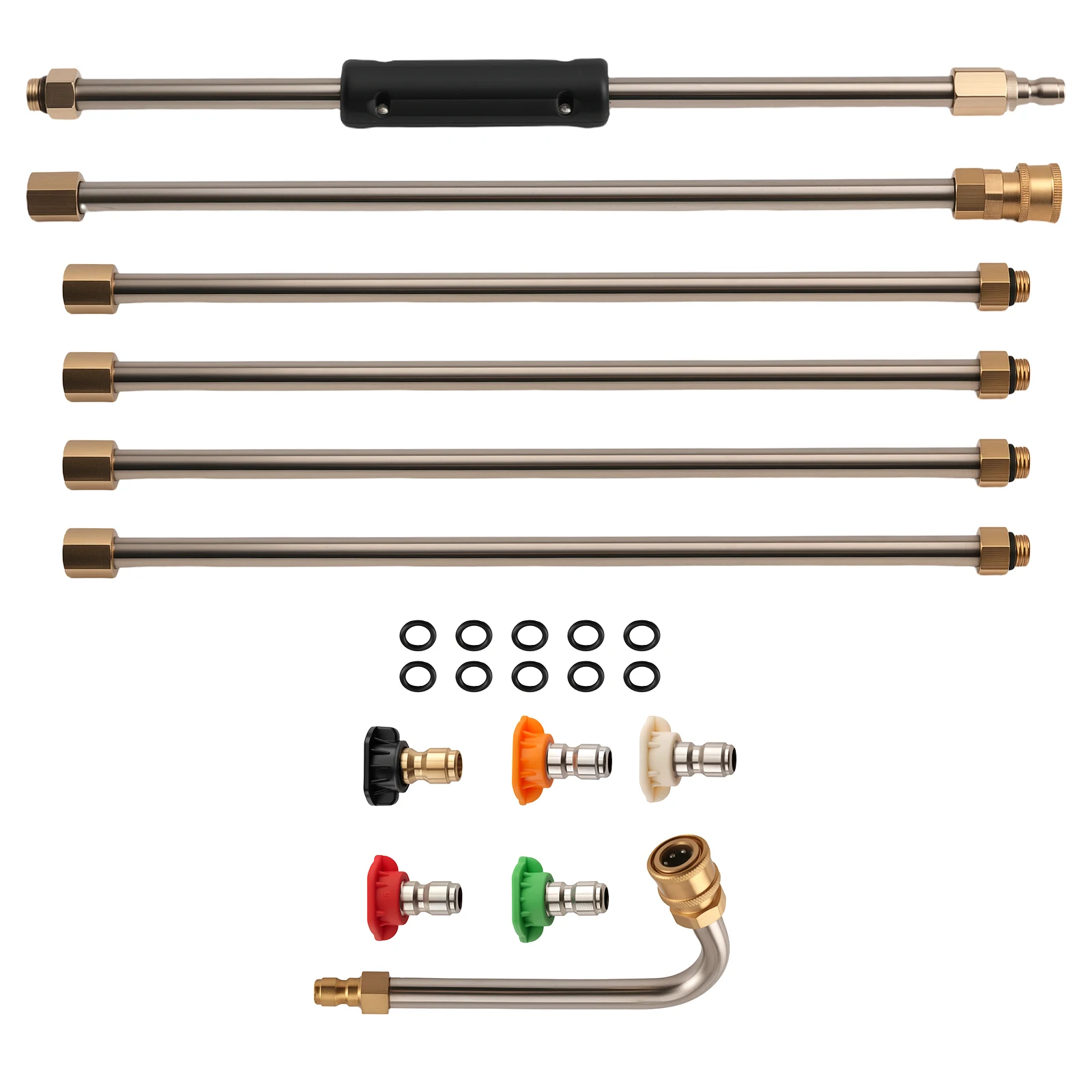 15 Inch Pressure Washer Extension Wands 4000 PSI Brass Stainless Steel 6pcs
15 Inch Pressure Washer Extension Wands 4000 PSI Brass Stainless Steel 6pcs