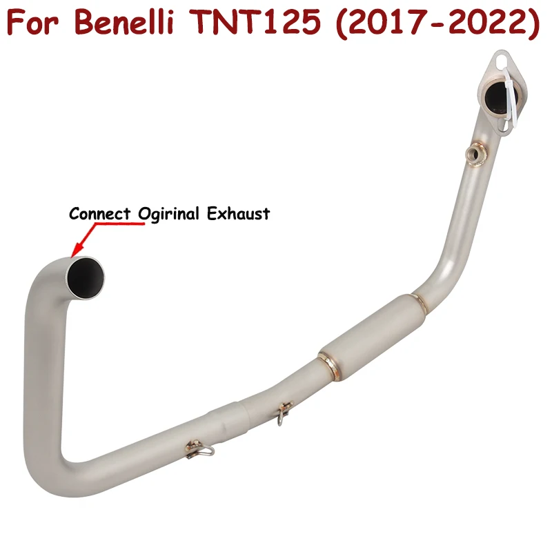 Motorcycle Exhaust Front Middle Link Pipe Tube Muffler Moto Slip On For Benelli TNT125 TNT135 Tnt 125 Tnt 135 2017 - 2022 Years
Motorcycle Exhaust Front Middle Link Pipe Tube Muffler Moto Slip On For Benelli TNT125 TNT135 Tnt 125 Tnt 135 2017 - 2022 Years