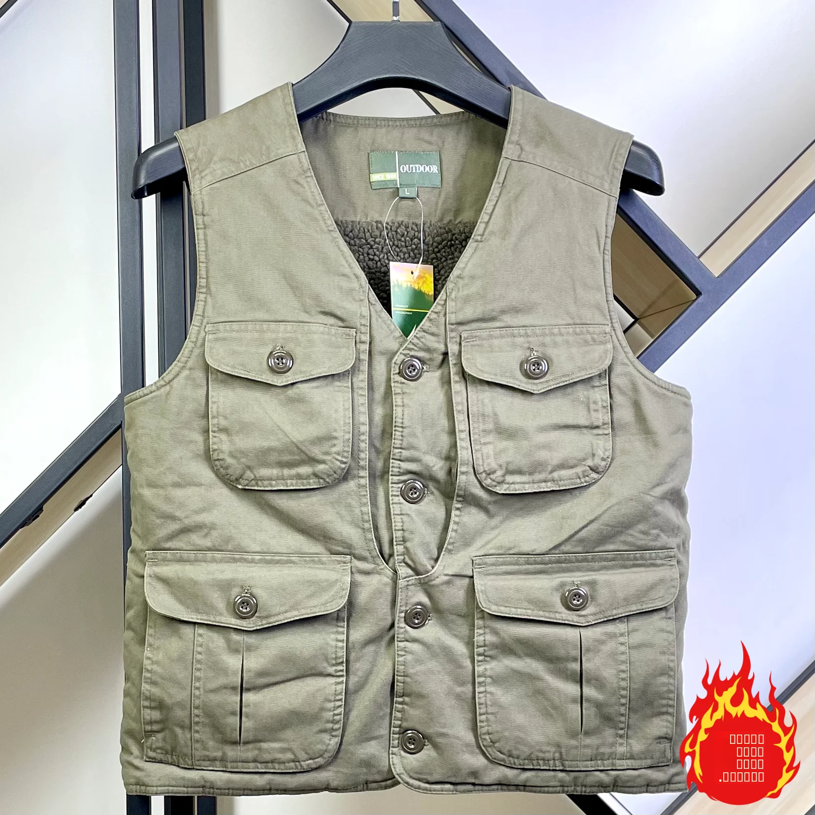 Men's Fleece Lined Vest Jacket Middle Aged And Elderly Multi Pocket Warm Outdoor Loose Vest Father Winter Shoulder Pad
Men's Fleece Lined Vest Jacket Middle Aged And Elderly Multi Pocket Warm Outdoor Loose Vest Father Winter Shoulder Pad