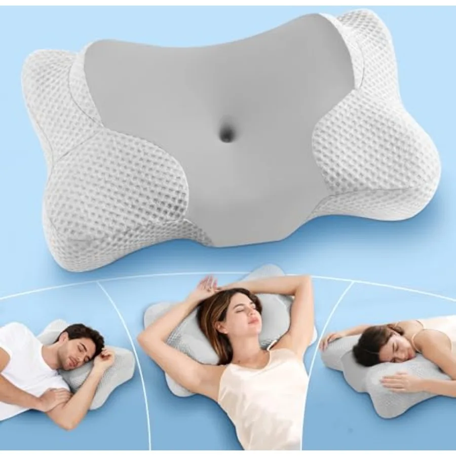 Cervical Neck Pillow Side Sleeper Pillow Ergonomic Memory Foam Contour Pillow for Pillow for Neck Pain Relief Cooling Breathabl
Cervical Neck Pillow Side Sleeper Pillow Ergonomic Memory Foam Contour Pillow for Pillow for Neck Pain Relief Cooling Breathabl