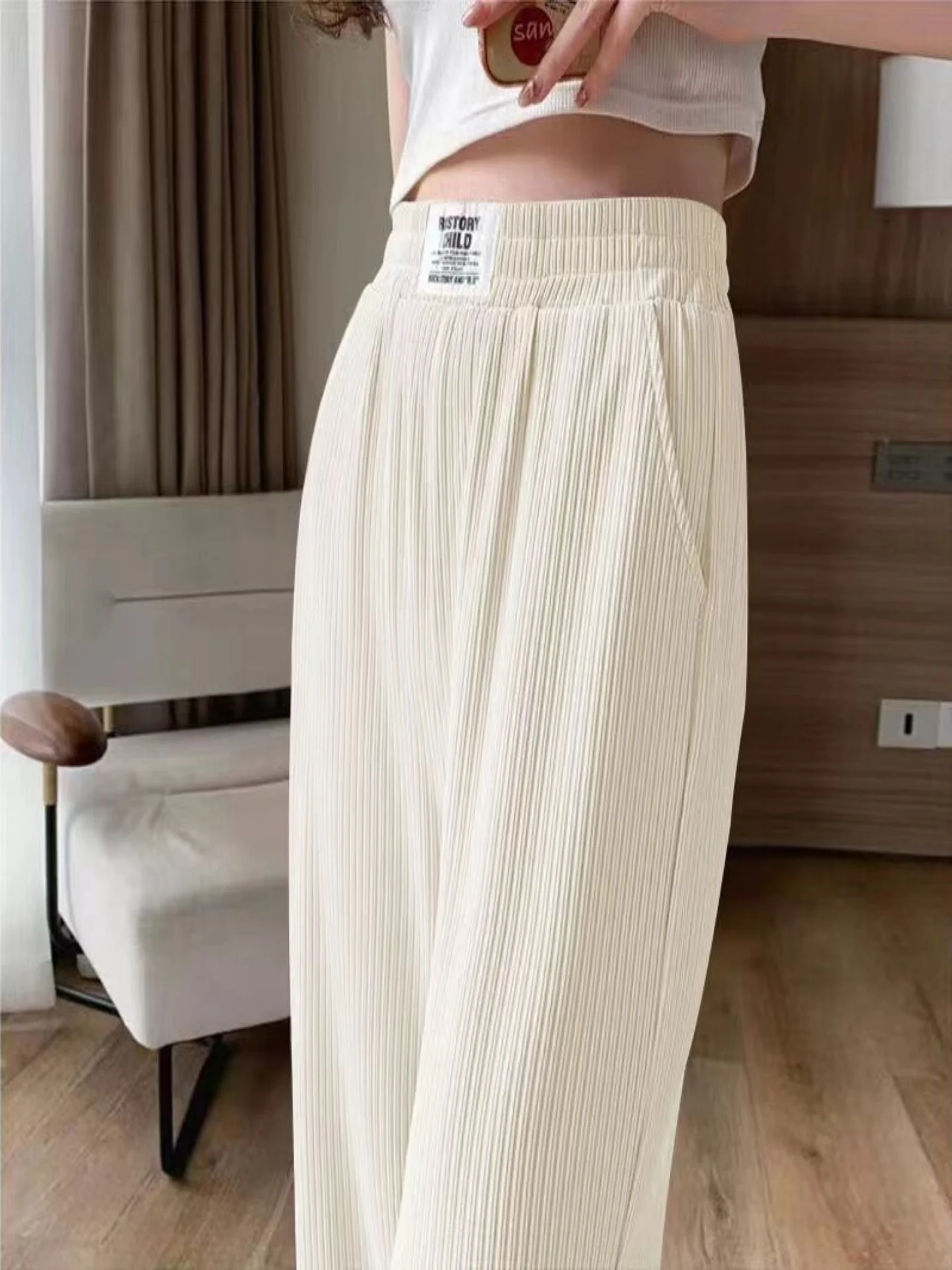 High Waist Wide Leg Pants Loose Fit Casual Thin Summer Lightweight Simple Style Women's Single Two-Piece Straight Leg Trousers
High Waist Wide Leg Pants Loose Fit Casual Thin Summer Lightweight Simple Style Women's Single Two-Piece Straight Leg Trousers