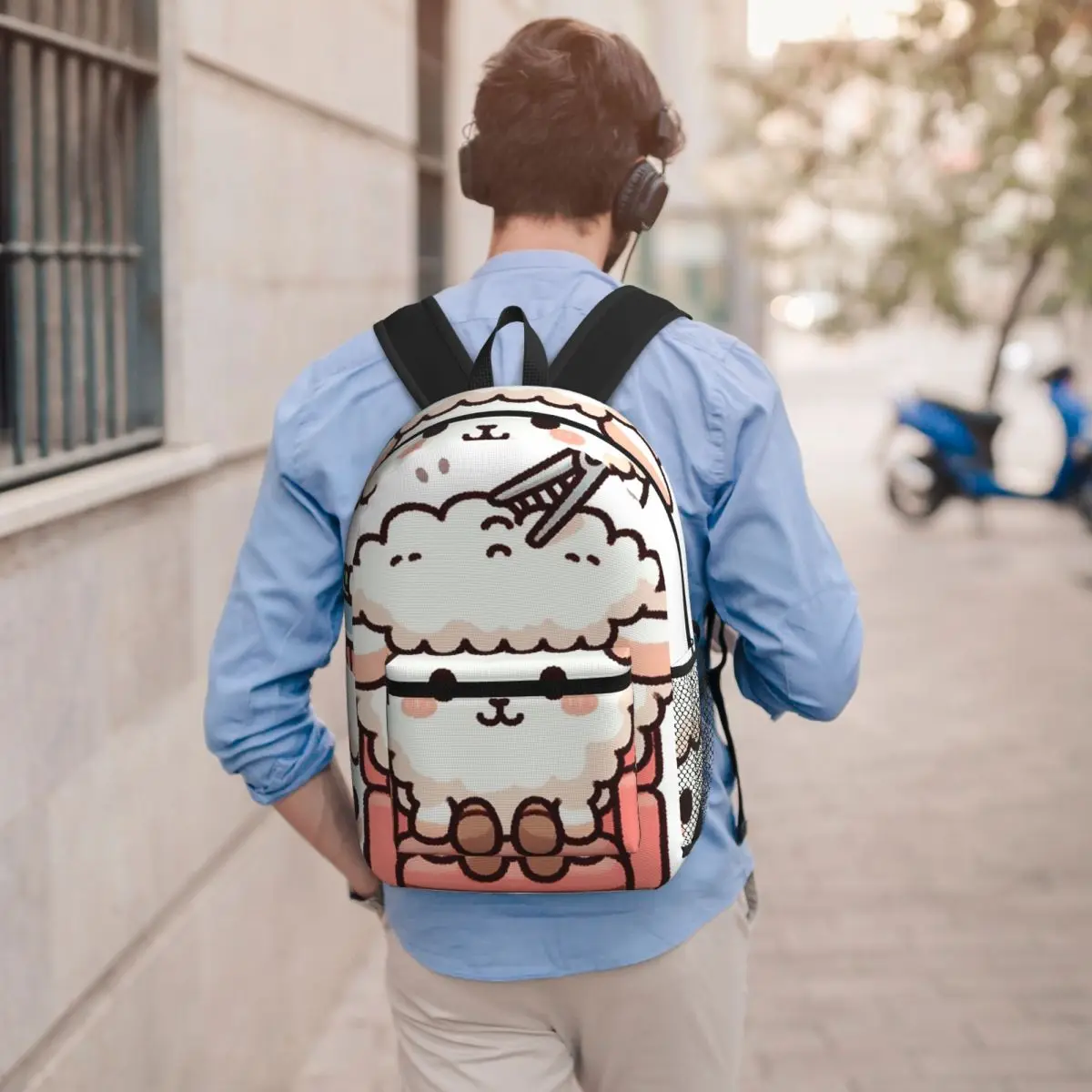 Cute Cartoon Sheep Curling Hair Backpack Student BookBag Children School Bag Laptop Shoulder Bags for Men Women
Cute Cartoon Sheep Curling Hair Backpack Student BookBag Children School Bag Laptop Shoulder Bags for Men Women