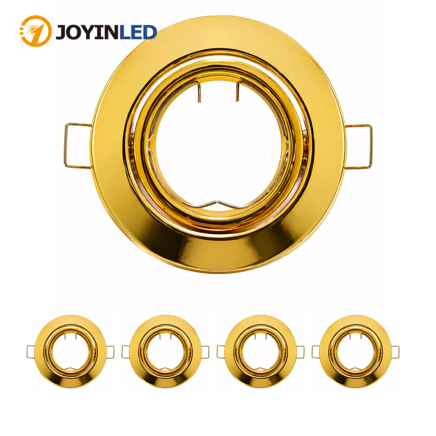 JOYINLED Recessed Ceiling Lights GU10 Gold Spotlights Round LED Downlights for Hallway Shopping Mall GU10 MR16 Bulb Holder
JOYINLED Recessed Ceiling Lights GU10 Gold Spotlights Round LED Downlights for Hallway Shopping Mall GU10 MR16 Bulb Holder