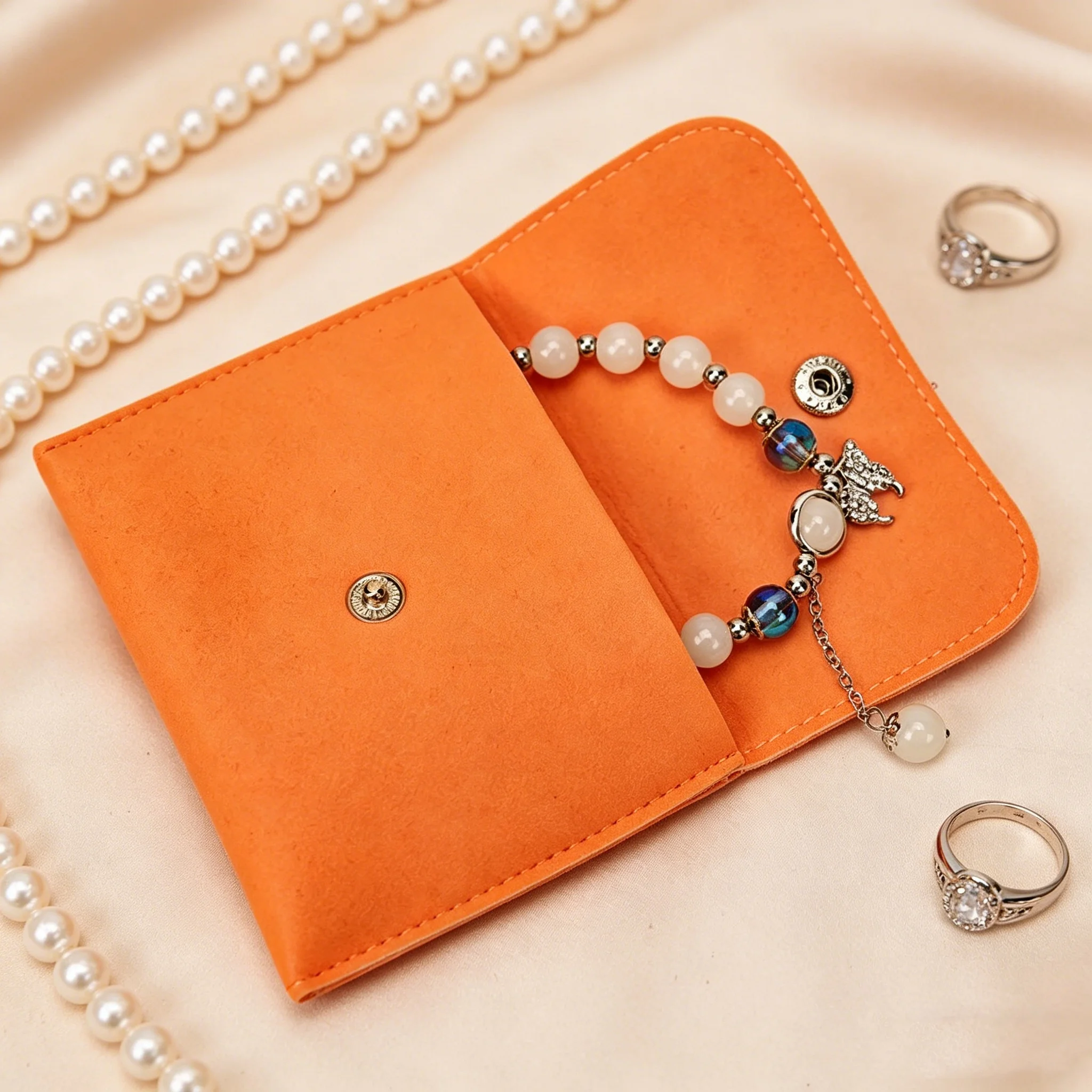 50Pcs/Lot Custom Logo Thick Velvet Jewelry Bags Envelope Pouches with Snap Button Closure
50Pcs/Lot Custom Logo Thick Velvet Jewelry Bags Envelope Pouches with Snap Button Closure