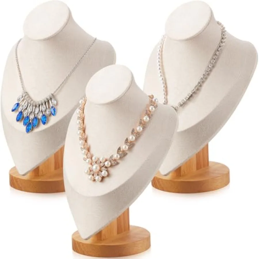 3-х шт. подставка для ожерелья, бамбуковые подставки для ювелирных изделий, бюст, бежевый бюст для продажи торгового органайзера 9,3 x 6,1 дюйма
3-х шт. подставка для ожерелья, бамбуковые подставки для ювелирных изделий, бюст, бежевый бюст для продажи торгового органайзера 9,3 x 6,1 дюйма