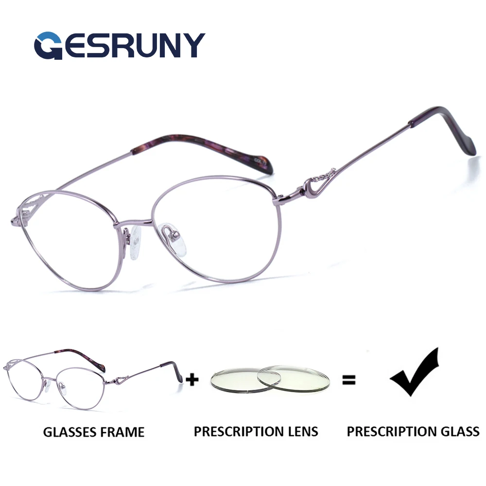 Gesruny Fashion Butterfly Titanium Frames Prescription Glasses For Women Myopia Progressive Eyewear Hyperopia Optical Eyeglasses
Gesruny Fashion Butterfly Titanium Frames Prescription Glasses For Women Myopia Progressive Eyewear Hyperopia Optical Eyeglasses