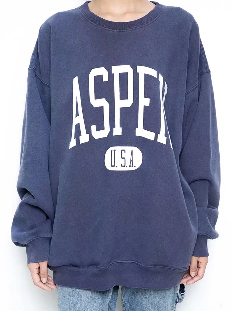Letter Print Cotton Sweatshirts Women Retro Y2k Streetwear O Neck Long Sleeve Oversized Tops Autumn Casual Warm Vintage Hoodies
Letter Print Cotton Sweatshirts Women Retro Y2k Streetwear O Neck Long Sleeve Oversized Tops Autumn Casual Warm Vintage Hoodies