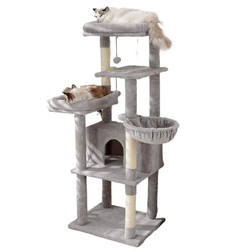 oversized huge cat cat nest integrated multi-layer, cat villa with hammock
oversized huge cat cat nest integrated multi-layer, cat villa with hammock