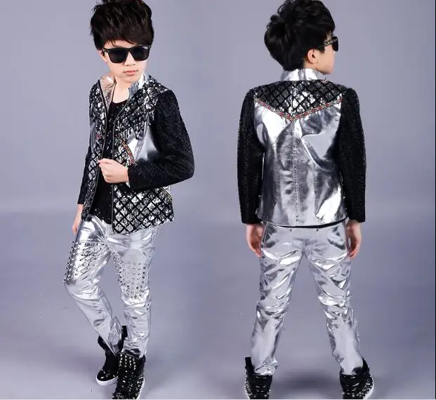 New Sequins Boys' Baseball Jacket Model Show drum Stage Performance Suit Hiphop Jazz Street Dance Clothing set
New Sequins Boys' Baseball Jacket Model Show drum Stage Performance Suit Hiphop Jazz Street Dance Clothing set