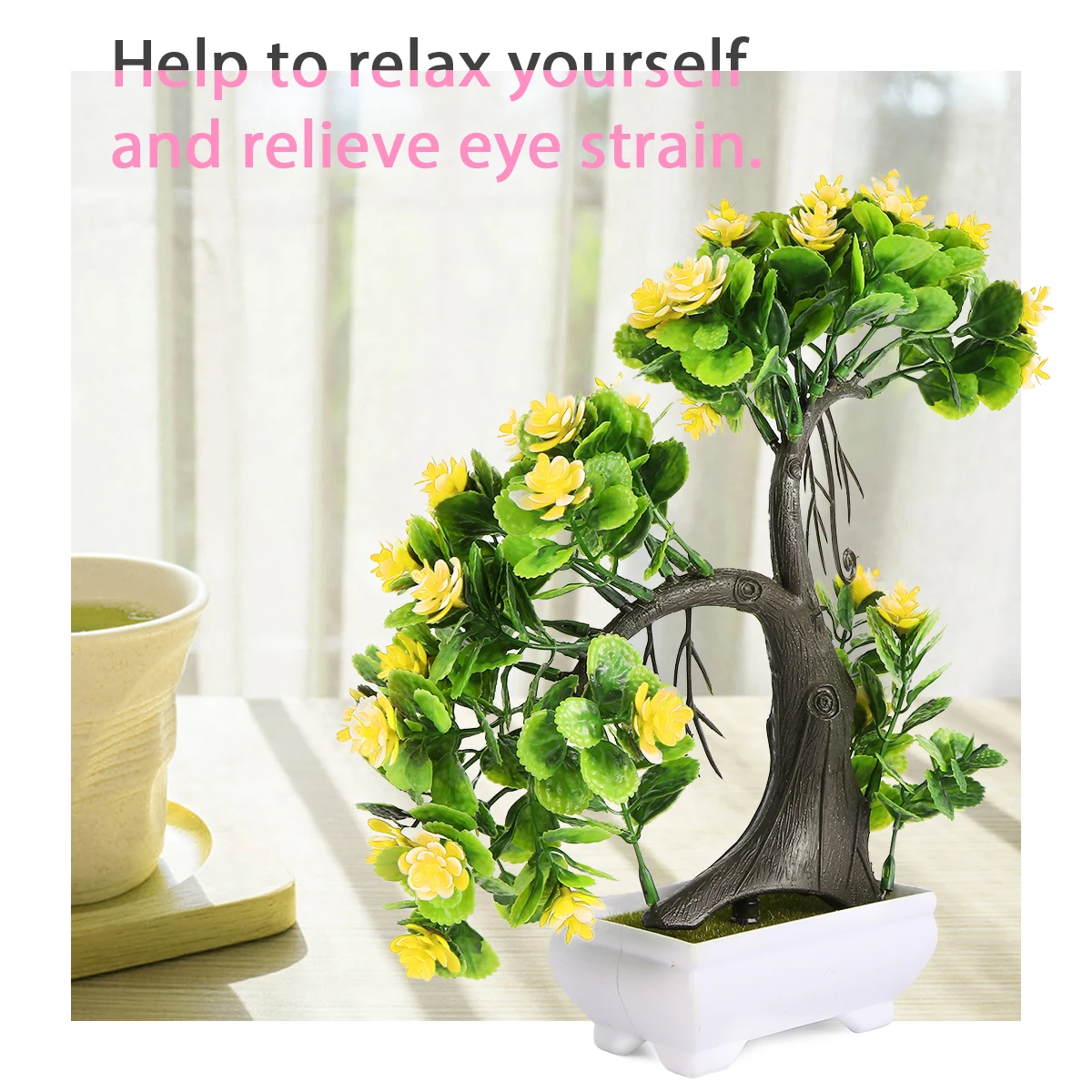 2 pcs Artificial Plants Plastic Flower Bonsai Decor Indoor Lifelike Design Easy Maintenance
2 pcs Artificial Plants Plastic Flower Bonsai Decor Indoor Lifelike Design Easy Maintenance