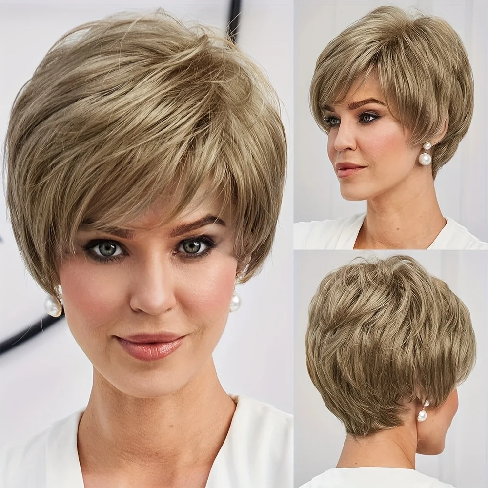 1 парик из синтетического волокна, подходит для женщин - волнистая форма, подходит для повседневного ношения.
1 парик из синтетического волокна, подходит для женщин - волнистая форма, подходит для повседневного ношения.