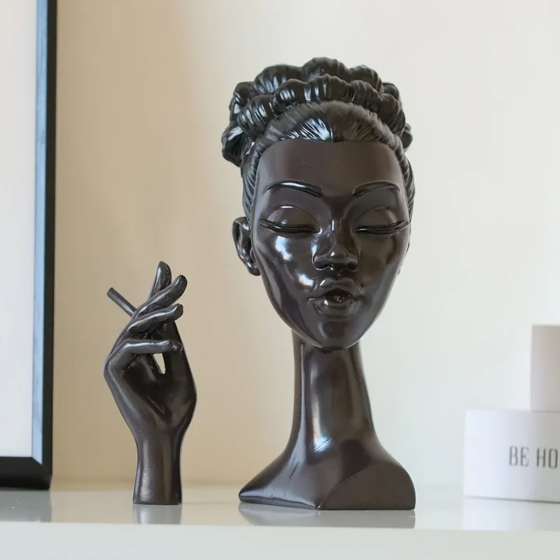 Cross Border New Black Lady Incense Burner Creative Desktop Decor Resin Craft African Sculpture
Cross Border New Black Lady Incense Burner Creative Desktop Decor Resin Craft African Sculpture