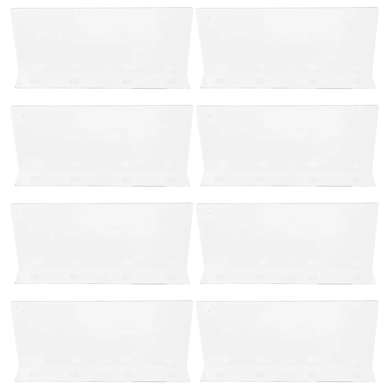 8 Pcs Clear Acrylic Shelf Dividers for Closet Organizers Smooth Edges Adjustable Dresser Separators
8 Pcs Clear Acrylic Shelf Dividers for Closet Organizers Smooth Edges Adjustable Dresser Separators