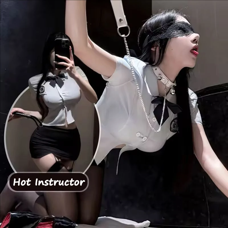 Japanese Sexy Lingerie Schoolgirl Police Uniform Cosplay Lingerie Women Costumes Student Uniform Roleplay Hip Wrap Skirt Clothes
Japanese Sexy Lingerie Schoolgirl Police Uniform Cosplay Lingerie Women Costumes Student Uniform Roleplay Hip Wrap Skirt Clothes