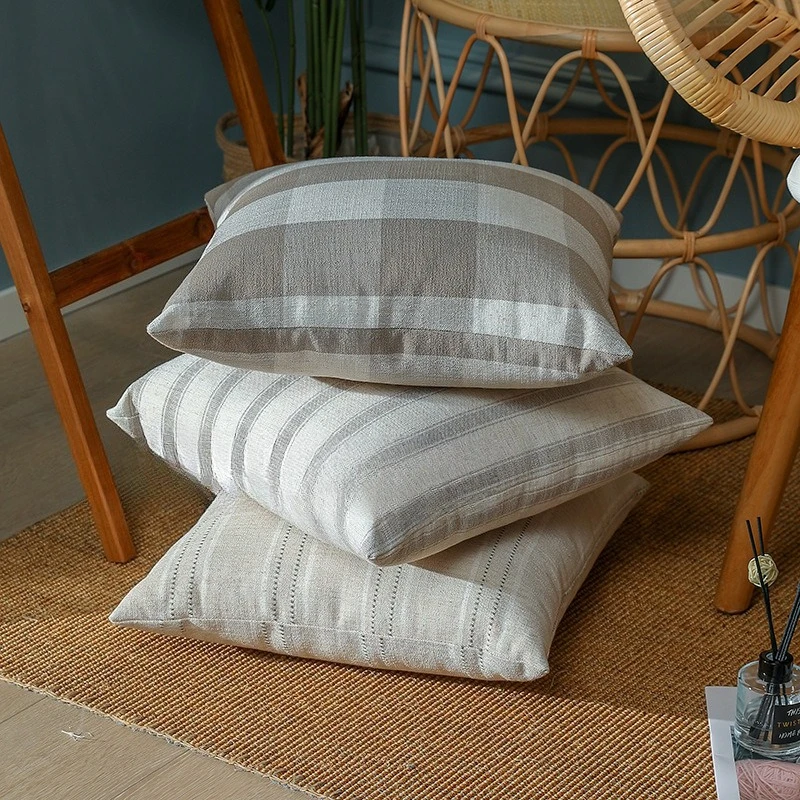 Throw Cushion Cover Fashion Simple Style Linen Plain Striped Square Modern Living Room Bedroom Sofa Comfortable Pillow Cover
Throw Cushion Cover Fashion Simple Style Linen Plain Striped Square Modern Living Room Bedroom Sofa Comfortable Pillow Cover