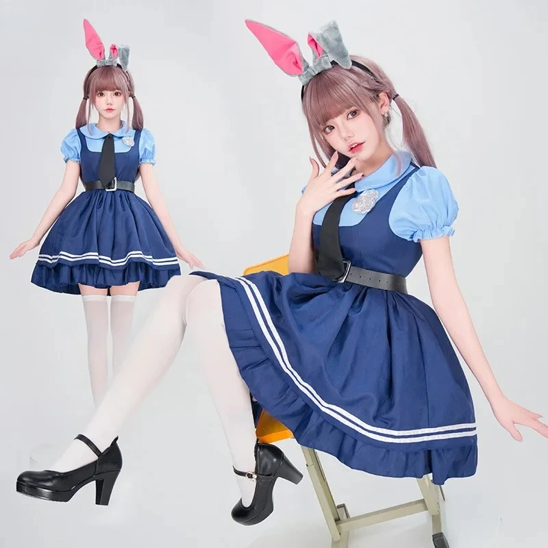 Zootopia Judy Hopps Rabbit Police Officer Kids Costume - Halloween Cosplay Uniform, Ideal for Toddler Children Party Stage Show
Zootopia Judy Hopps Rabbit Police Officer Kids Costume - Halloween Cosplay Uniform, Ideal for Toddler Children Party Stage Show