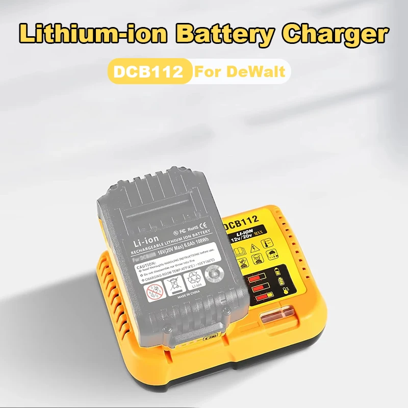 Желтое зарядное устройство для литиевой батареи DCB112 для DeWalt 10,8 В 18 В 20 В литиевая батарея DCB120 DCB140 DCB183 DCB206 DCB609 без батареи
Желтое зарядное устройство для литиевой батареи DCB112 для DeWalt 10,8 В 18 В 20 В литиевая батарея DCB120 DCB140 DCB183 DCB206 DCB609 без батареи