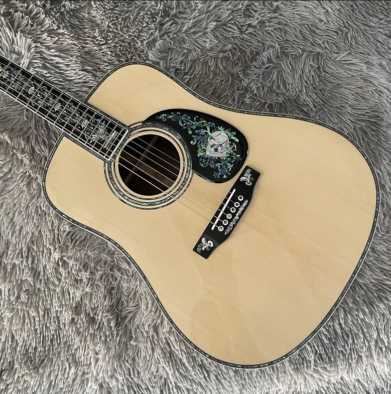 Новая акустическая гитара Deluxe 100, инкрустация из натурального морского ушка, топ из ели, гриф из черного дерева
Новая акустическая гитара Deluxe 100, инкрустация из натурального морского ушка, топ из ели, гриф из черного дерева