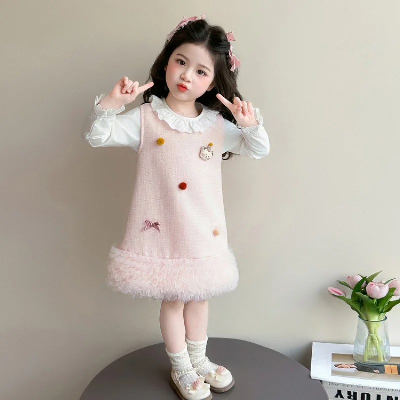 2026New dress set for girls, children's sweet princess tank dress, spring two-piece set
2026New dress set for girls, children's sweet princess tank dress, spring two-piece set