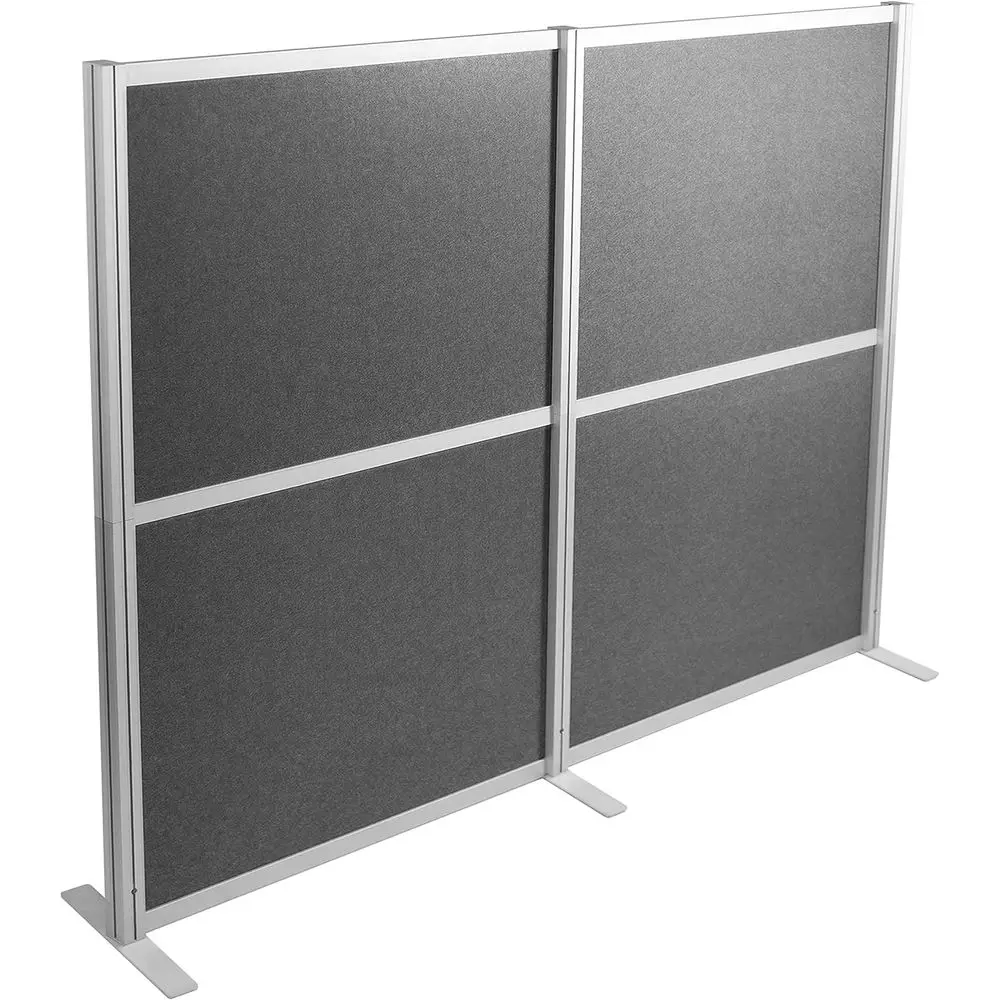 66 High Modular Wall System with 2 PET Panels and 3 Privacy Cubicles in Dark Gray
66 High Modular Wall System with 2 PET Panels and 3 Privacy Cubicles in Dark Gray