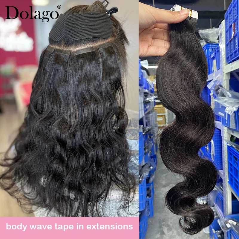 Body Wave Tape In Human Hair Extensions For Women Natural Black Wavy Tape Ins Girls Brazilian Virgin Human Hair Bundles Dolago
Body Wave Tape In Human Hair Extensions For Women Natural Black Wavy Tape Ins Girls Brazilian Virgin Human Hair Bundles Dolago
