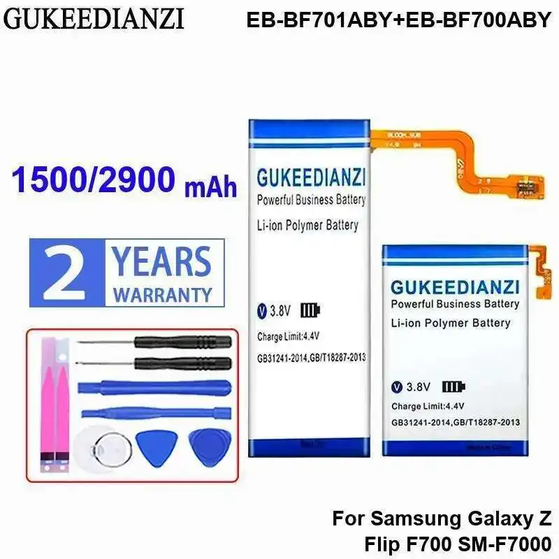 Fast Charging For Samsung Galaxy Z Flip F700 SM-F7000 Durable EB-BF701ABY+EB-BF700ABY Mobile Phone Battery 1500Mah 2900Mah
Fast Charging For Samsung Galaxy Z Flip F700 SM-F7000 Durable EB-BF701ABY+EB-BF700ABY Mobile Phone Battery 1500Mah 2900Mah