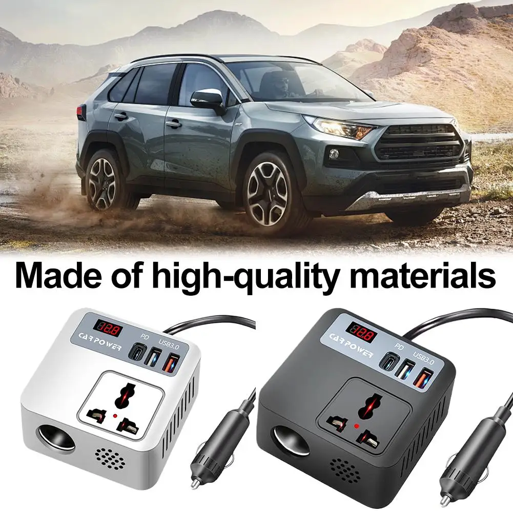 Автомобильный инвертор мощностью 200 Вт, 12 В/24 В постоянного тока в 220 В переменного тока, кубическая розетка с быстрым USB-зарядным устройством QC3.0, для зарядки автомобилей/грузовиков/венских ноутбуков H7D9
Автомобильный инвертор мощностью 200 Вт, 12 В/24 В постоянного тока в 220 В переменного тока, кубическая розетка с быстрым USB-зарядным устройством QC3.0, для зарядки автомобилей/грузовиков/венских ноутбуков H7D9