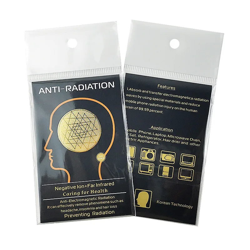 Customized Radiation Energy Phone Sticker 24k Metal Irregular Negative Ion Mineral Energy Patch
Customized Radiation Energy Phone Sticker 24k Metal Irregular Negative Ion Mineral Energy Patch
