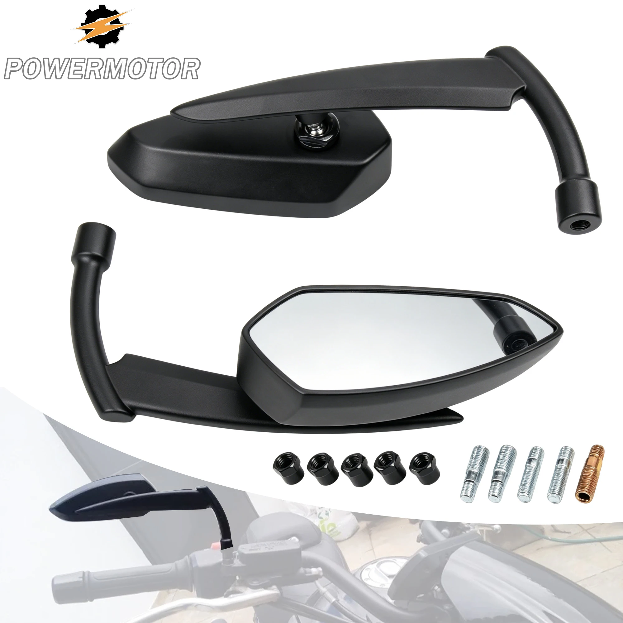 Universal Motorcycle RearView Side Mirrors Modified For Kawasaki Yamaha Harley Chopper Touring Scooter Rearview Mirror Parts
Universal Motorcycle RearView Side Mirrors Modified For Kawasaki Yamaha Harley Chopper Touring Scooter Rearview Mirror Parts