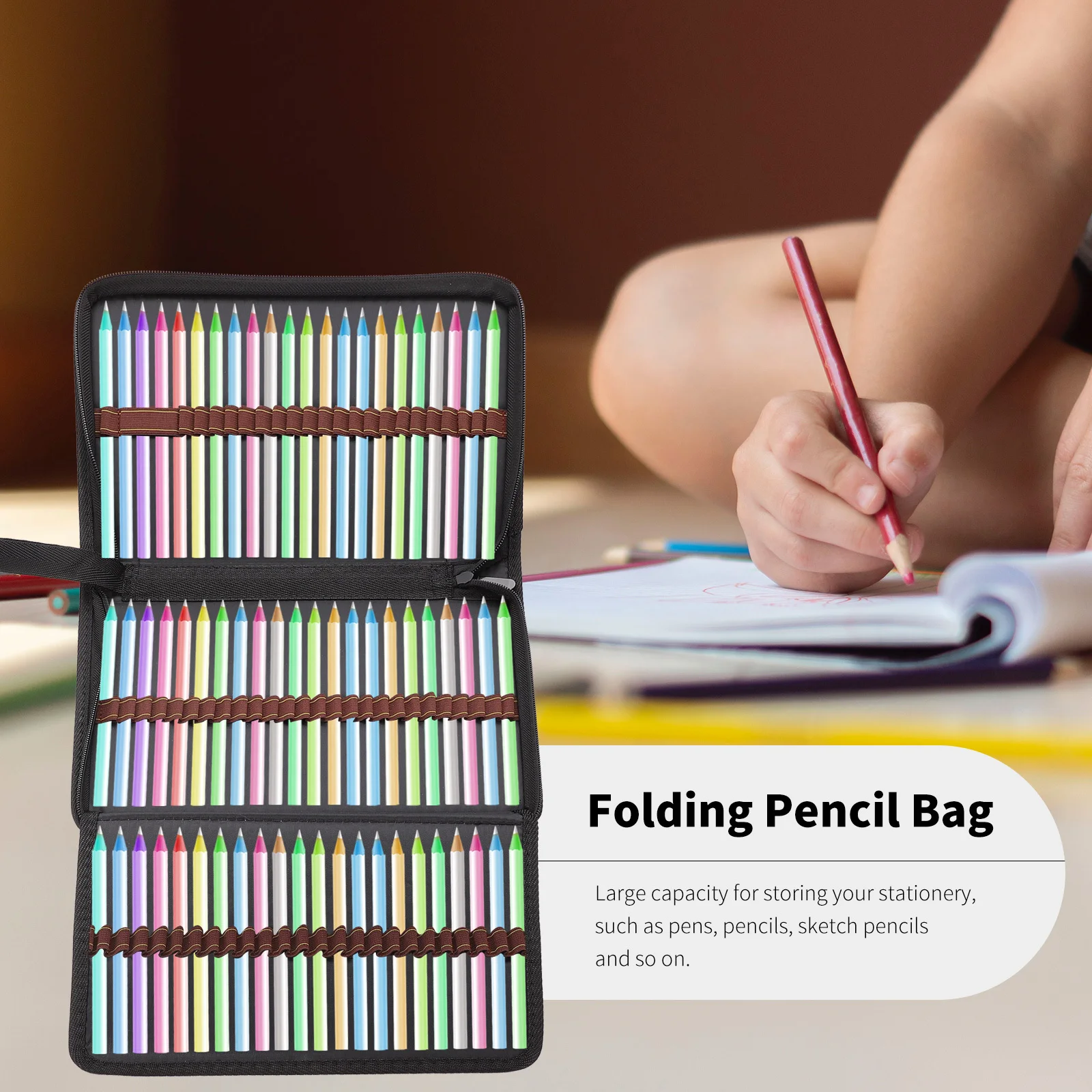 Canvas Pen Pouch Multi-Functional Lightweight Folding Pencil to Carry for Teacher Student Office Worker
Canvas Pen Pouch Multi-Functional Lightweight Folding Pencil to Carry for Teacher Student Office Worker