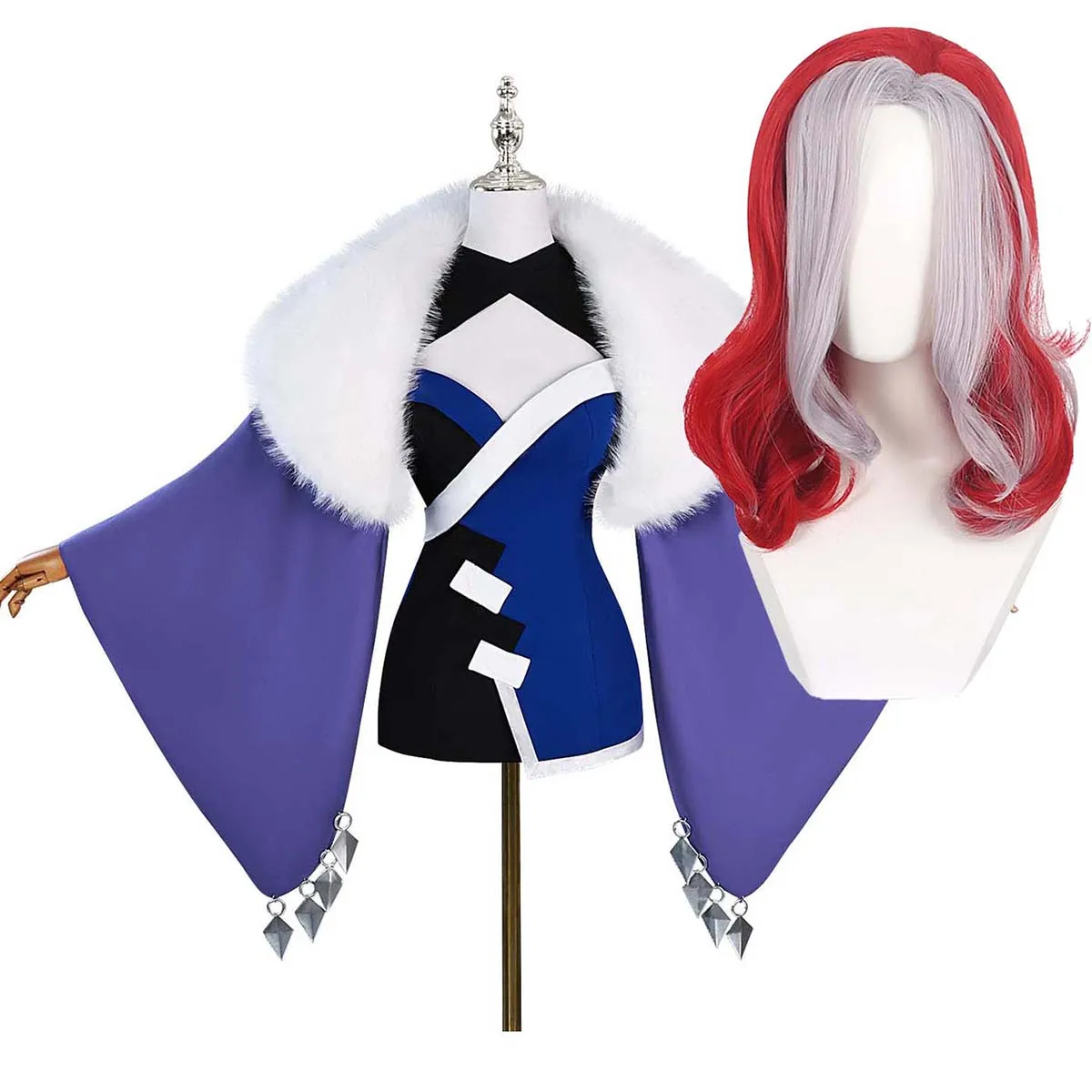 Anime Scissor Seven Mujusha Hua Cosplay Fur Collar Purple Dress Costume Or Wig
Anime Scissor Seven Mujusha Hua Cosplay Fur Collar Purple Dress Costume Or Wig