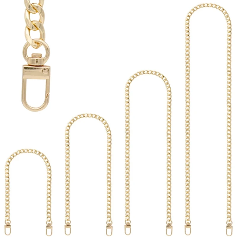 4 Pieces Different Sizes Iron Replacement Flat Chains Metal Chain Strap For DIY Purse Handbag Bag Clutch
4 Pieces Different Sizes Iron Replacement Flat Chains Metal Chain Strap For DIY Purse Handbag Bag Clutch