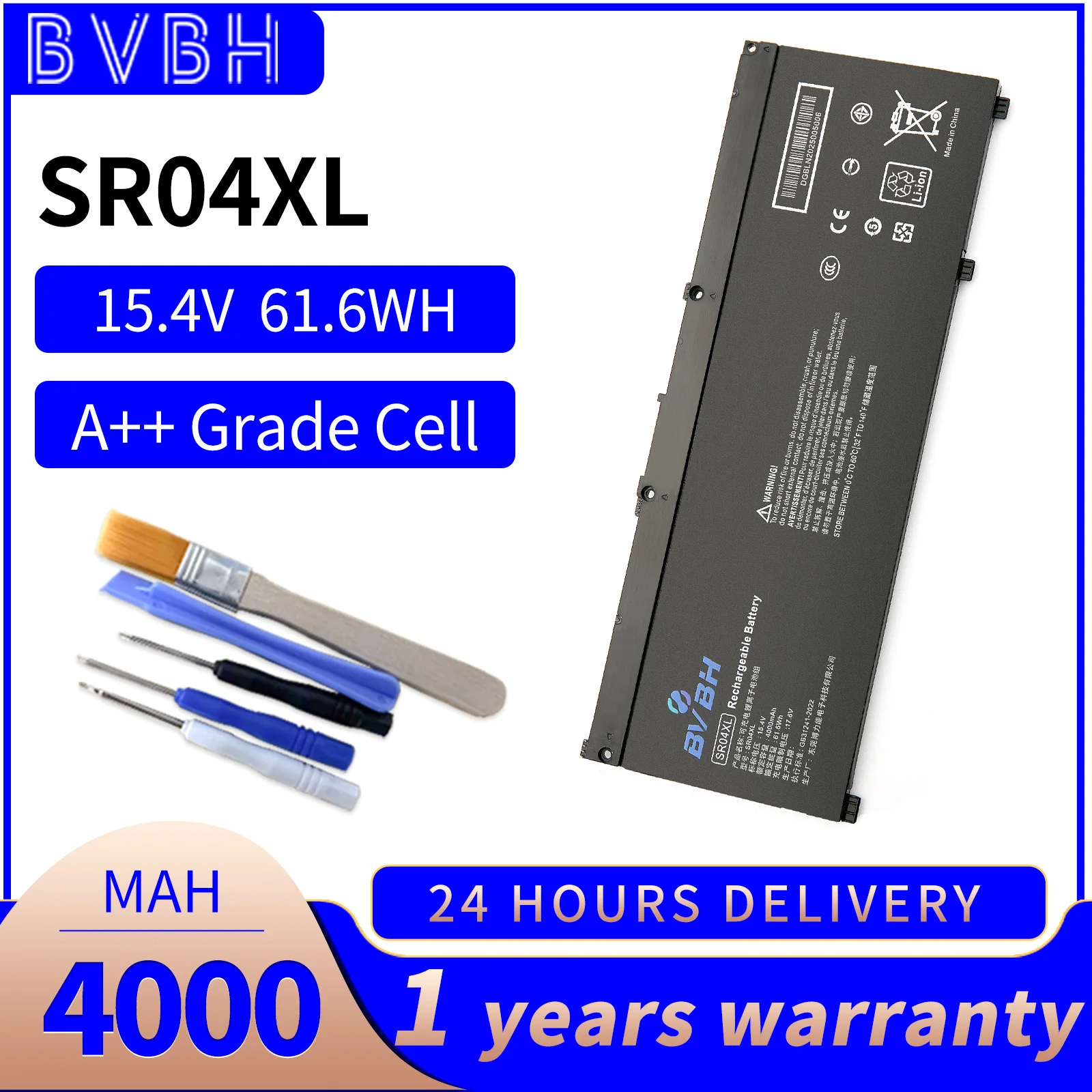 BVBH SR04XL Battery for HP Omen 15-CE0XX/15-DC0XX Series 15-CE015DX/15-DC0003LA/15-DC0051NR Pavilion 15-CB0XX
BVBH SR04XL Battery for HP Omen 15-CE0XX/15-DC0XX Series 15-CE015DX/15-DC0003LA/15-DC0051NR Pavilion 15-CB0XX