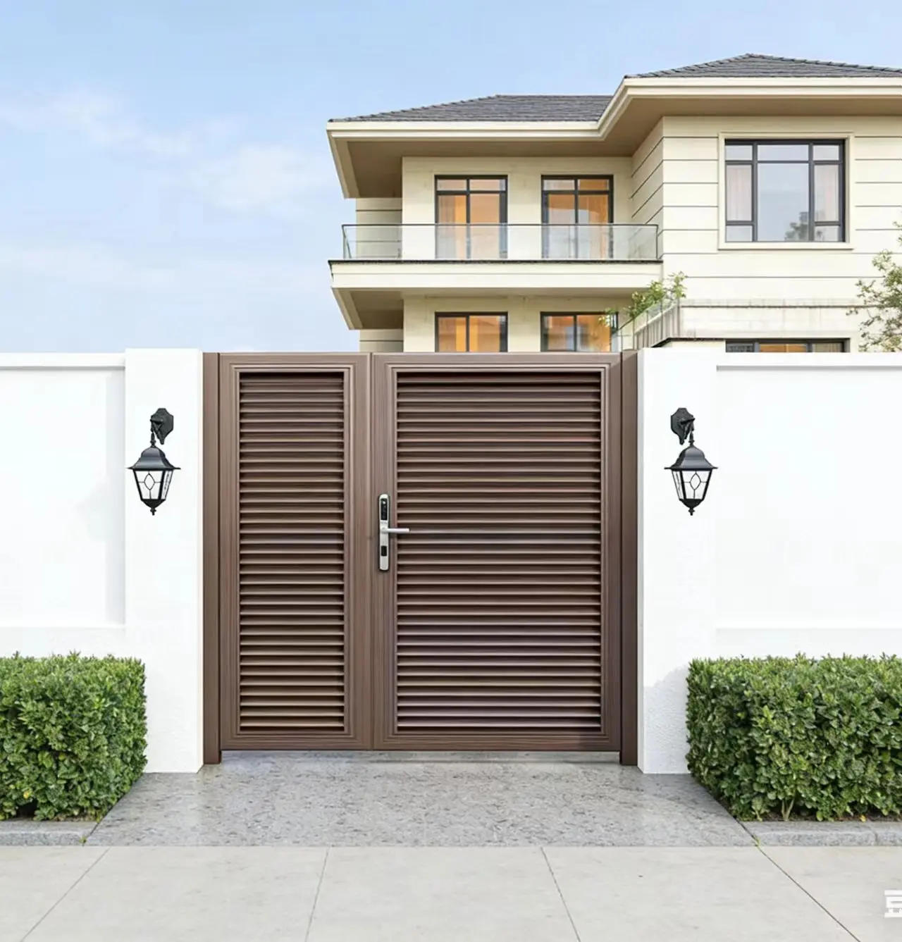 Luxury Exterior Aluminum Alloy Gates Sliding Swing Gate for Home Garden-Modern Design Powder Coated 3D Modeling Customizable
Luxury Exterior Aluminum Alloy Gates Sliding Swing Gate for Home Garden-Modern Design Powder Coated 3D Modeling Customizable
