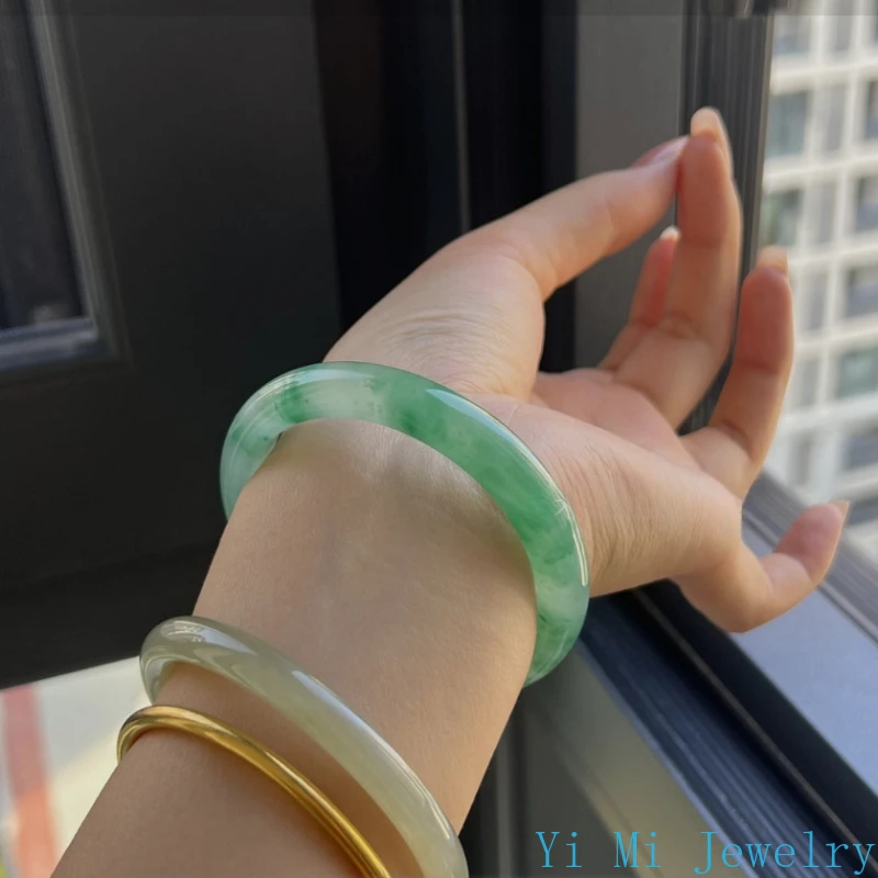 High quality ice flower green jade bracelet women simple bracelet jade bracelet bangle bangles for women flower quartzite water
High quality ice flower green jade bracelet women simple bracelet jade bracelet bangle bangles for women flower quartzite water