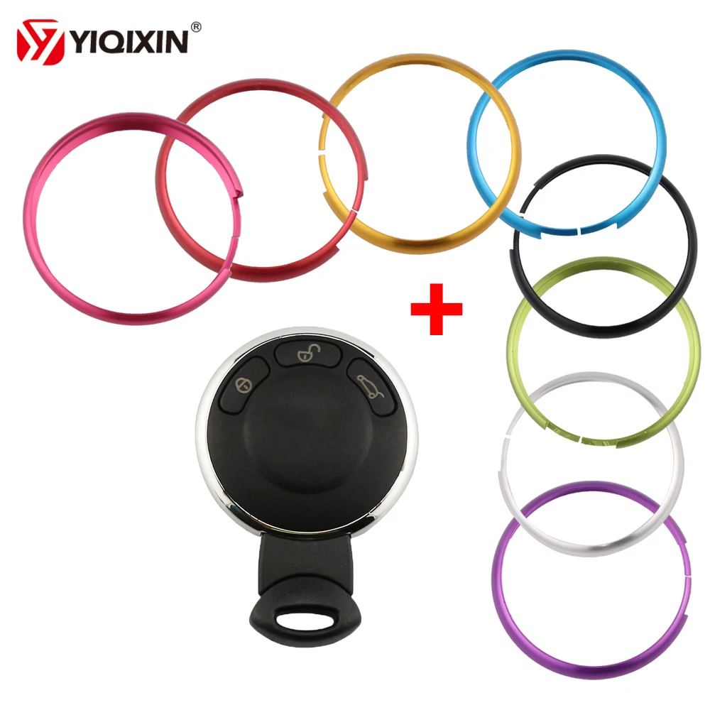 Aluminum Alloy Car Key Protective Ring Decoaration For BMW Mini Cooper Clubman Countryman R56 R57 R58 R60 Key Shell Accessory