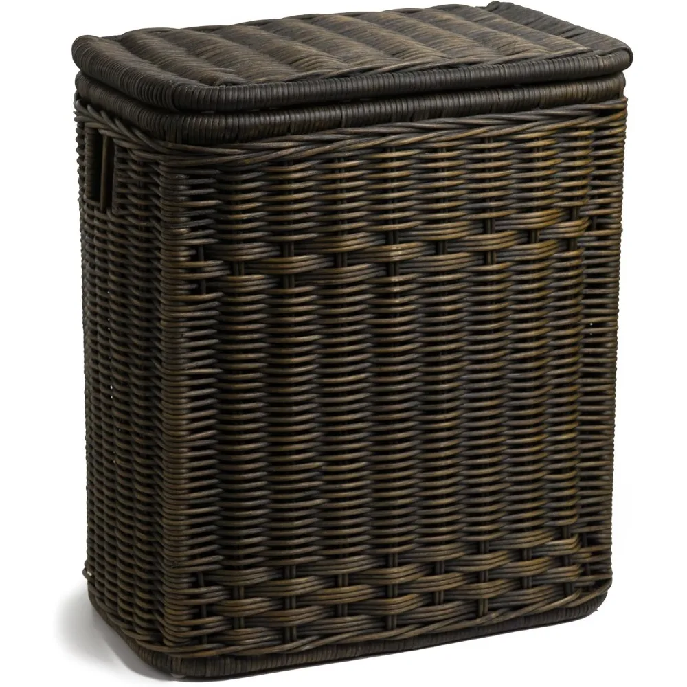 узкая плетеная прямоугольная корзина для белья, 21 дюйм x 13 дюймов x 24 дюйма, античный орех коричневый
узкая плетеная прямоугольная корзина для белья, 21 дюйм x 13 дюймов x 24 дюйма, античный орех коричневый