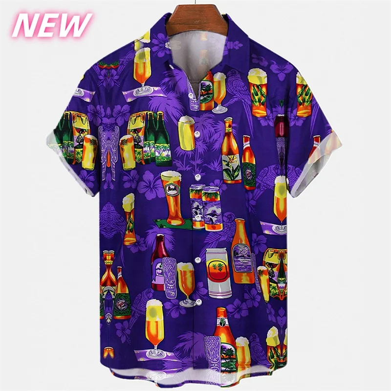 3D Printed Beer Beverages Aloha Shirt For Men Cocktails Graphic Blouses Casual Short Sleeve Hawalian Shirts Loose Street Tops
3D Printed Beer Beverages Aloha Shirt For Men Cocktails Graphic Blouses Casual Short Sleeve Hawalian Shirts Loose Street Tops